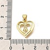 Rack Plating Brass Micro Pave Cubic Zirconia Pendants KK-L226-101G-A-3