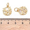 Brass Micro Pave Clear Cubic Zirconia Pendants CU-CBAB0CF-17G-3