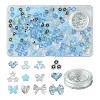 219Pcs 12 Styles Acrylic Beads with 1 Roll Strong Stretchy Beading Elastic Thread OACR-FS0001-58-7