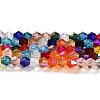 Transparent Electroplate Glass Beads Strands EGLA-A039-T4mm-L29-1
