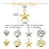 32Pcs 8 Styles Alloy Pendants FIND-CJ0004-20-2