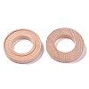 Essential Oil diffuser Beech Wood Round Bases X-AJEW-WH0105-51-2