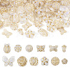  96Pcs 12 Styles UV Plating Acrylic Beads MACR-TA0001-32-9