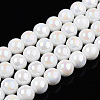 Electroplate Opaque Glass Beads Strands X-GLAA-T032-P8mm-AB02-1