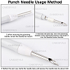 DIY Punch Needle Embroidery Starter Kits for Beginners DIY-WH20013-88B-5