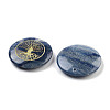 Dyed & Heated Natural Blue Aventurine Carved Pendants G-H007-06F-2