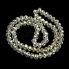 Electroplate Transparent Glass Beads Strands EGLA-A034-T6mm-T16-5