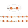 Dyed Natural Jade Round Beaded Chain CHS-C006-01H-2