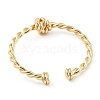 Brass Twist Knot Open Cuff Rings RJEW-K254-03G-3