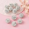 Polymer Clay Rhinestone Beads RB-H284-14MM-001-4