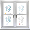 Waterproof PVC Colored Laser Stained Window Film Adhesive Stickers DIY-WH0256-020-4