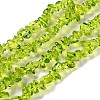 Spray Painted Transparent Glass Beads Strands X-GLAA-P060-01A-11-1