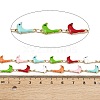 304 Stainless Steel Enamel Sea Lion Link Chains CHS-F023-01I-G-2