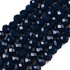 Opaque Solid Color Imitation Jade Glass Beads Strands EGLA-A044-P2mm-D16-1
