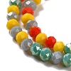 Glass Beads Strands EGLA-A034-M4mm-44-4