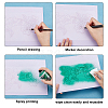 2Sheets 2 Styles Plastic Drawing Painting Stencils Templates DIY-CA0001-86-4
