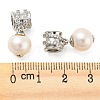 Rack Plating Brass Micro Pave Clear Cubic Zirconia Pendants X-KK-M258-11P-3