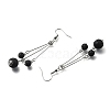 Natural Lava Rock Dangle Earrings EJEW-JE02813-01-2