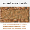 Brass Wax Seal Stamp with Handle AJEW-WH0184-0964-7