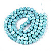 Baking Paint Glass Beads Strands DGLA-N016-10mm-08-2