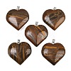 Natural Tiger Iron Pendants GG-K002-04H-1