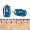 Dyed Natural White Jade  Pendants KK-C251-01G-01-3
