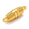 Brass Magnetic Clasps with Loops KK-O134-11G-2