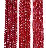 Electroplate Glass Beads Strands EGLA-A044-P6mm-B15-2