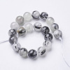 Natural Black Rutilated Quartz Beads Strands X-G-D295-10mm-3