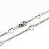 304 Stailess Steel Chain Necklaces NJEW-N0030-03-1