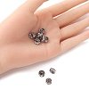 Brass Rhinestone Spacer Beads RB-YW0001-04D-01B-5