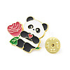 Newly-married Theme Enamel Pins JEWB-E039-01LG-02-2