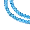 Glass Beads Strands EGLA-E057-02B-21-3