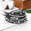 PU Leather Multi-layered Bracelets WG13214-01-1