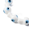 Handmade Evil Eye Lampwork Beads Strands LAMP-S069-01A-3