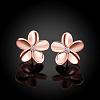 Elegant Tin Alloy Rhinestone Flower Stud Earrings for Women EJEW-BB02405-A-2