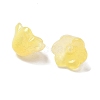 Transparent Glass Beads Caps GLAA-B028-01F-2