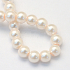 Baking Paint Pearlized Glass Pearl Round Bead Strands X-HY-Q330-8mm-41-4