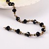 Handmade Glass Beaded Chains for Necklaces Bracelets Making X-AJEW-JB00187-06-1