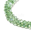 Transparent Electroplate Glass Beads Strands EGLA-S056-4mm-16-3