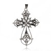 Alloy Latin Cross Clenched Large Gothic Big Pendants PALLOY-I111-23AS-02-2