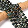 Natural Moss Agate Beads Strands G-C116-A15-02-1