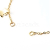 Brass Curb Chains Bracelet Making AJEW-JB01074-2