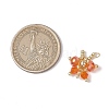 Glass Seed Beaded Butterfly Pendants PALLOY-MZ00562-3