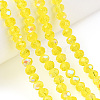 Electroplate Glass Beads Strands LS-EGLA-A034-T6mm-L28-4