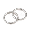 304 Stainless Steel Closed Jump Rings STAS-G393-06P-19-3