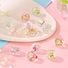 14Pcs 7 Colors Handmade Foil Lampwork Beads FOIL-TA0001-06-5