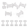 6Pcs 925 Sterling Silver Hollow Initial Beads STER-TA0001-53I-1