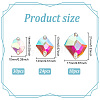 72Pcs 3 Style Irregular Rhombus Glass Sew on Rhinestone GLAA-GO0001-15-2