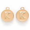 Golden Plated Alloy Enamel Charms ENAM-S118-06K-1